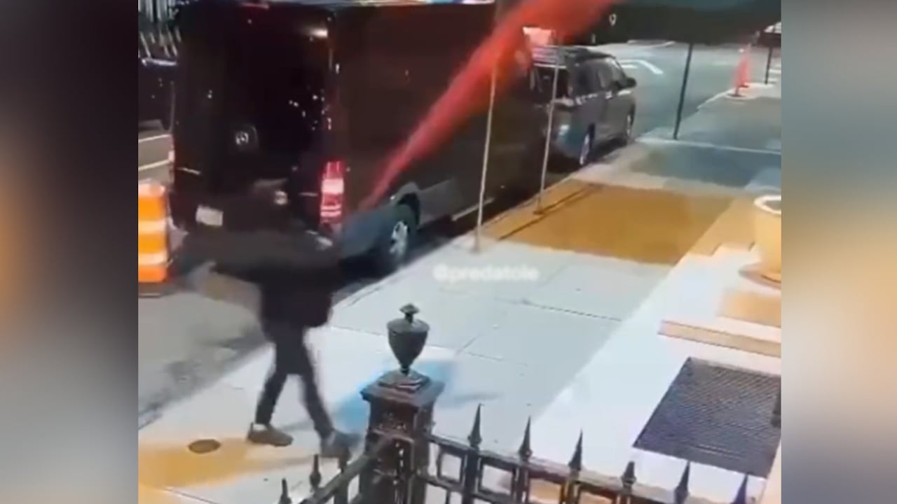 Las cámaras de seguridad del lugar captaron al responsable.