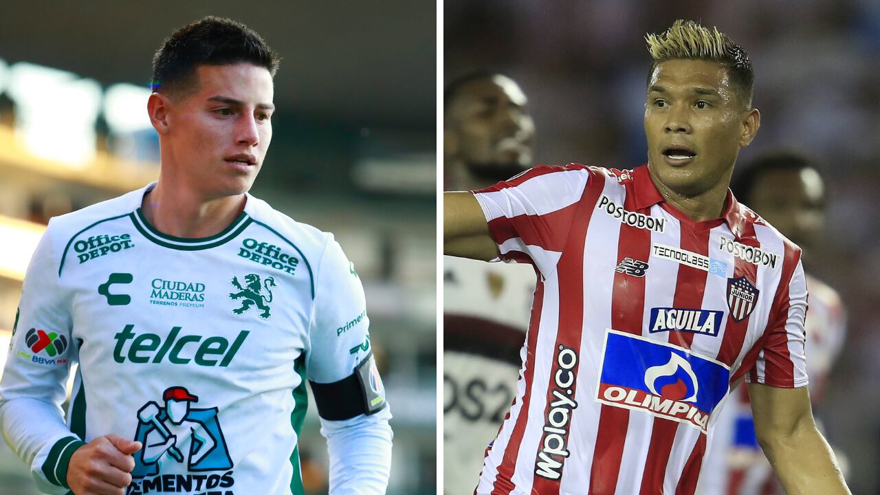 Llegada de Teo Gutiérrez a Junior calmó el no arribo de James al tiburón.