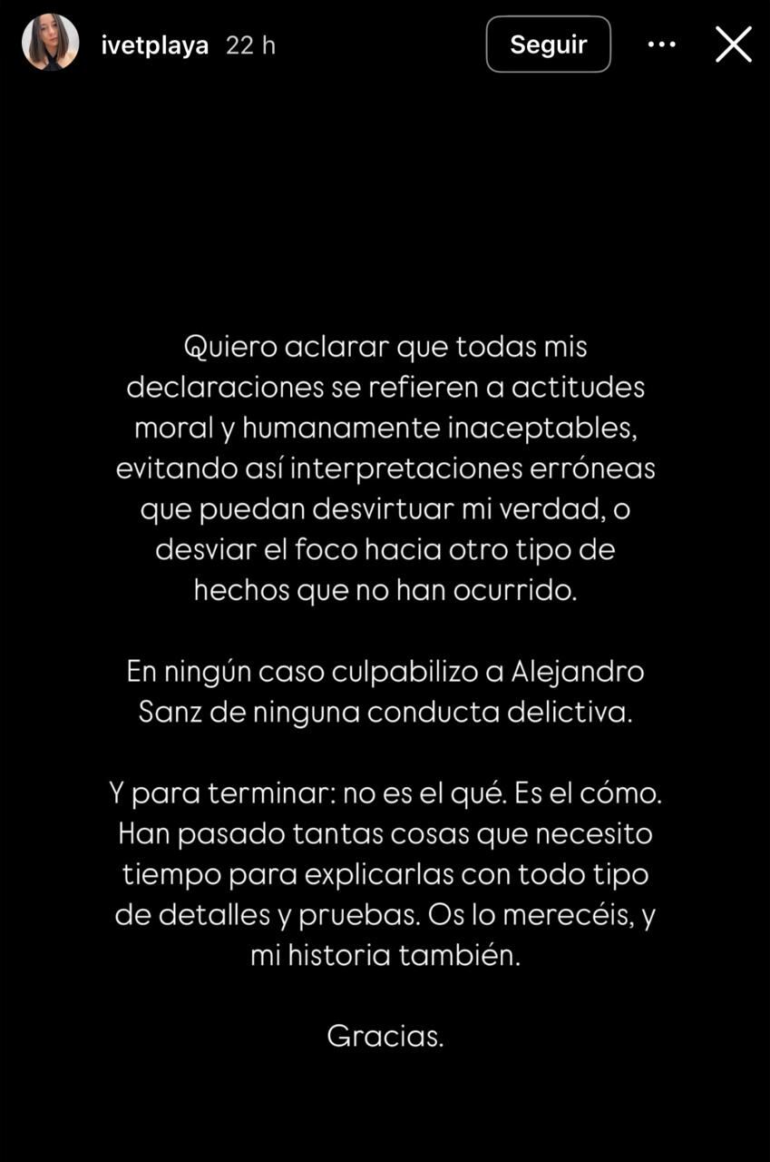 Ivet Playa seguidora de Alejandro Sanz asegura que el cantante la manipuló