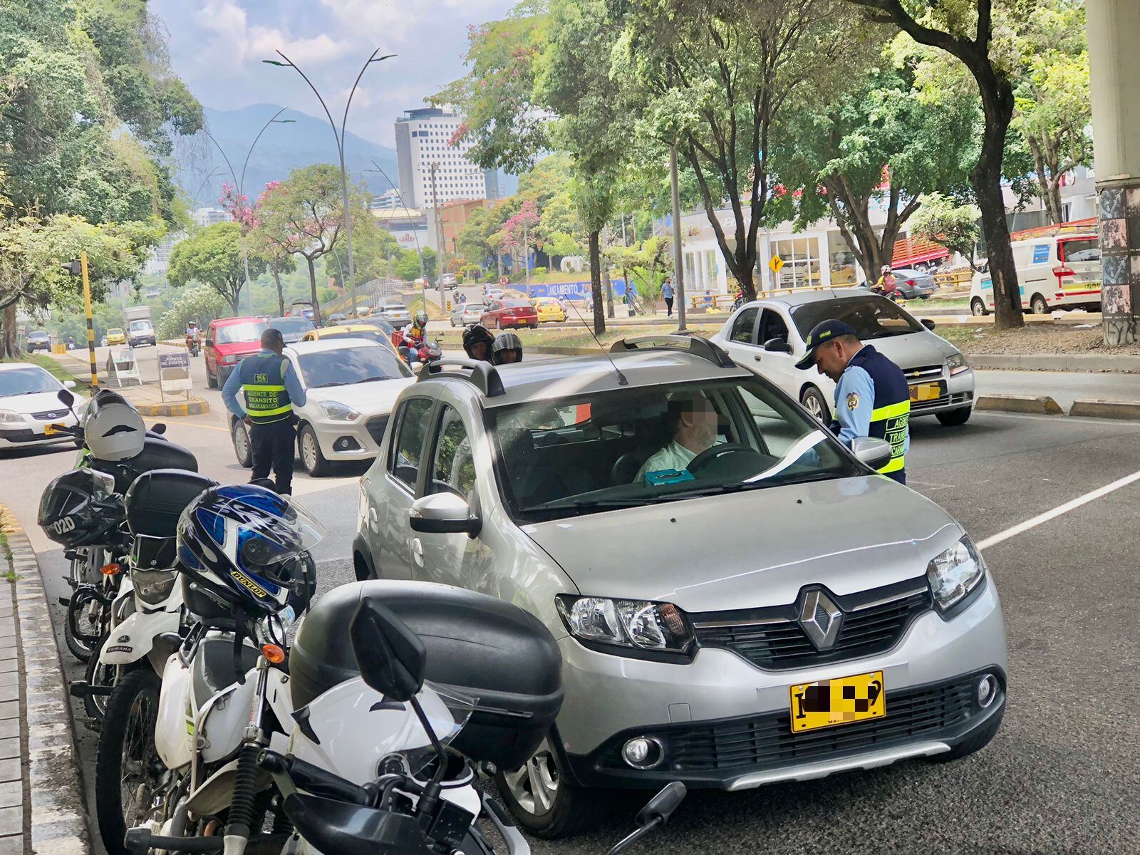 Controles de tránsito en Bucaramanga.