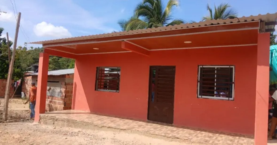 Vivienda en el sur de Bolívar donde se registró la tragedia.