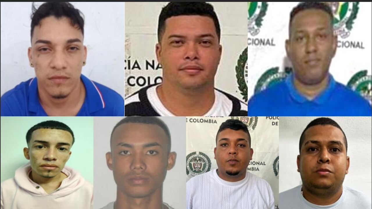 Siete peligrosos delincuentes capturados por la Policía.