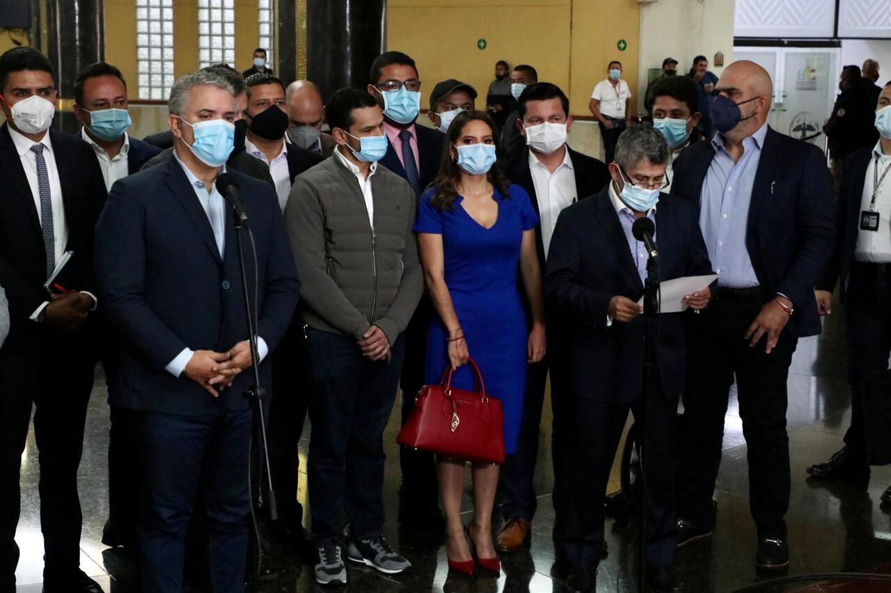 Reunión del presidente Duque y gobernadores. Foto: Presidencia.