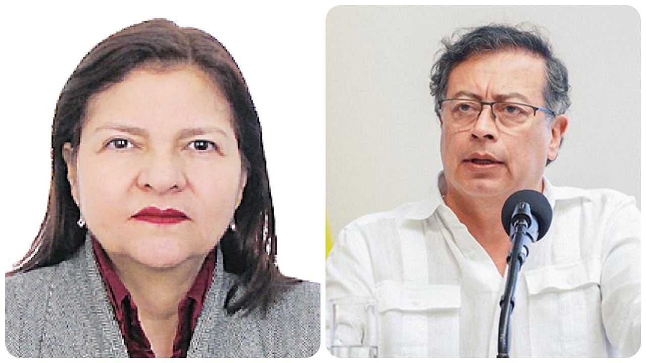 Jesusita Quirós y Gustavo Petro.