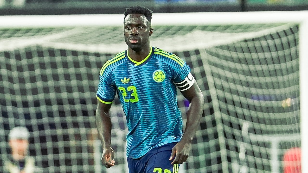 Dávinson Sánchez en un amistoso contra México.