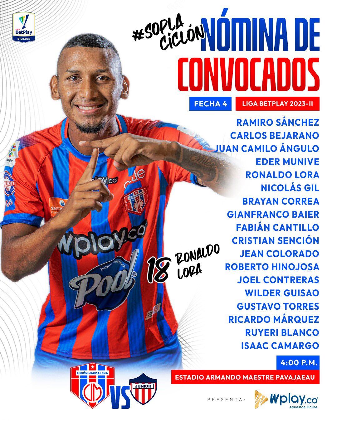 Convocados de Unión Magdalena.
