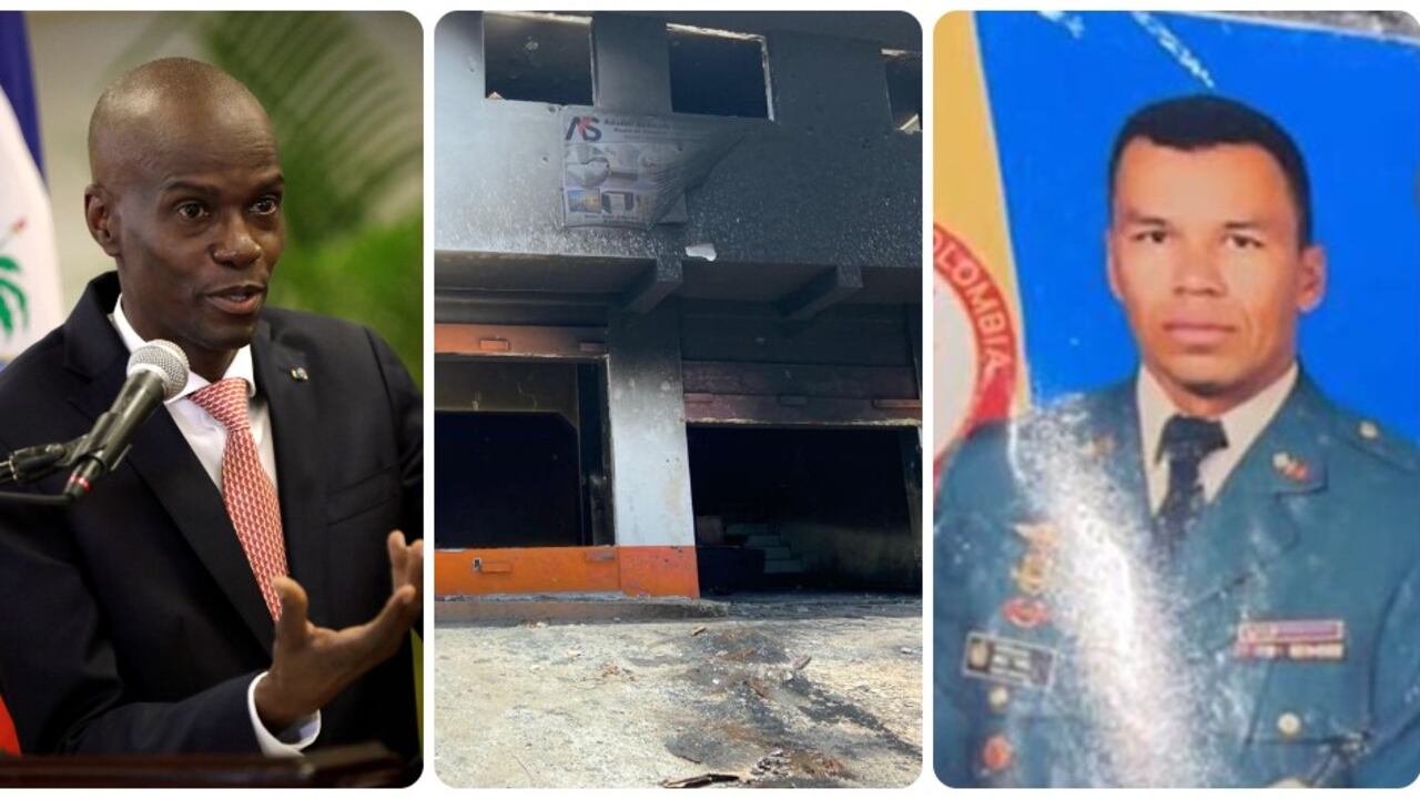 Ángel Mario Yarce (der.) fue uno de los hombres que llegó a Haití a prestar sus servicios como guardia de seguridad.