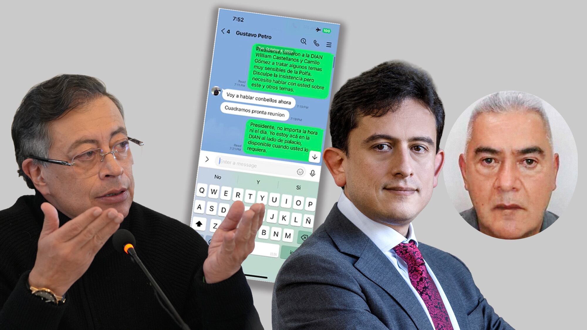 Presidente Gustavo Petro, Luis Carlos Reyes, Papá Pitufo.