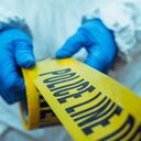 Police line tape. Crime scene investigation. Forensic science.