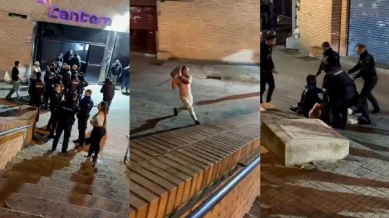 Cuatro colombianos fueron detenidos en Leganés, España.