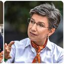 El expresidente, Ernesto Samper, y la alcaldesa, Claudia López.