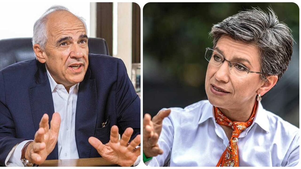El expresidente, Ernesto Samper, y la alcaldesa, Claudia López.