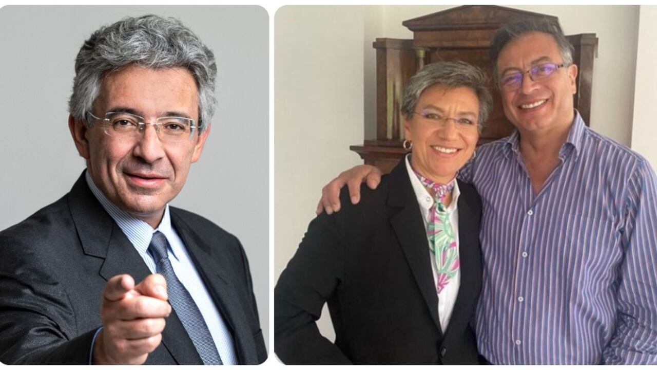 Enrique Gómez Martínez, Claudia López y Gustavo Petro.