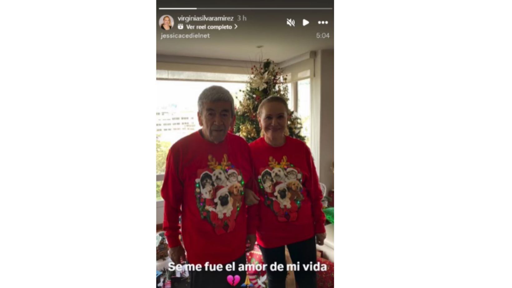 Virginia Silva, madre de Jessica Cediel, reacciona tras la muerte de su esposo