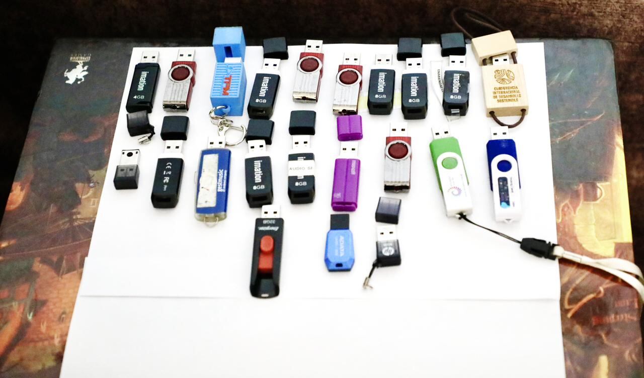 Material incautado por la Fiscalía de Ecuador