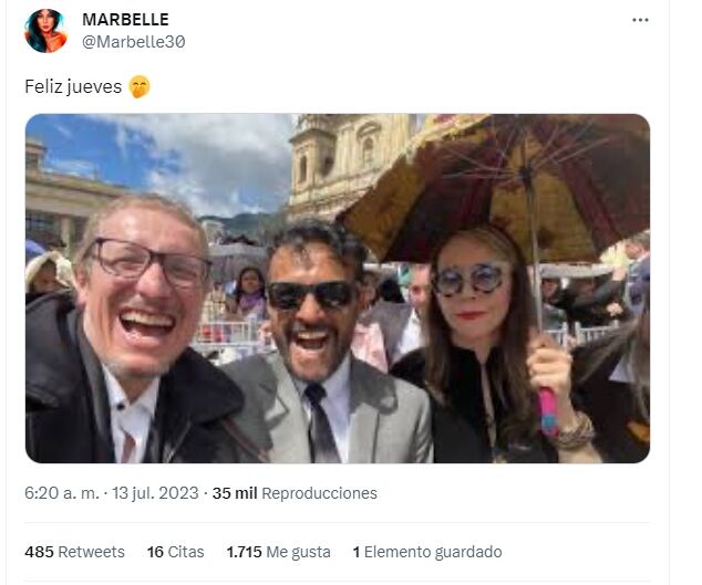 Tweet de Marbelle