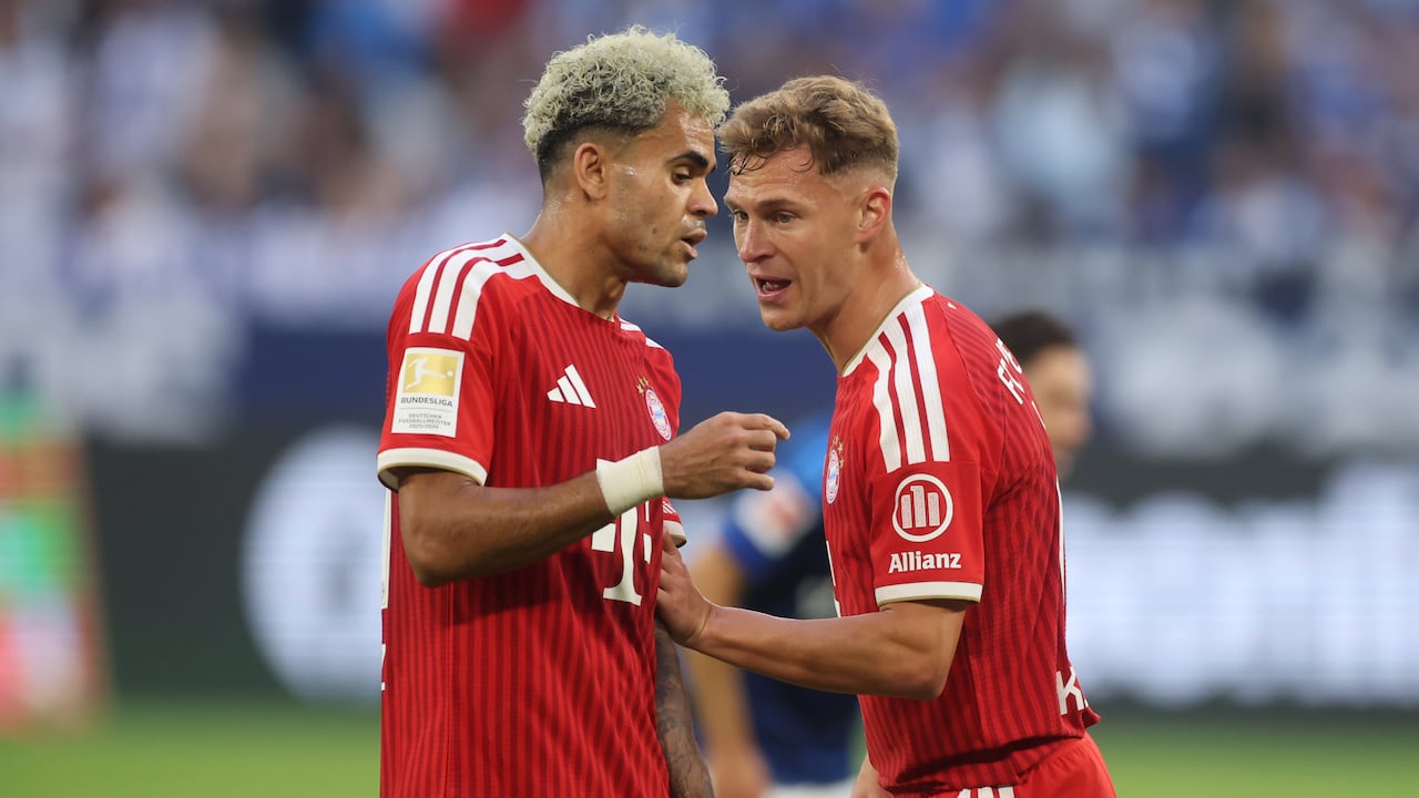Luis Díaz con Joshua Kimmich