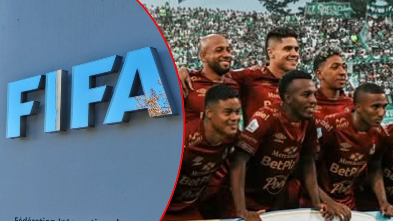 Logo de la Fifa y el club Deportes Tolima.