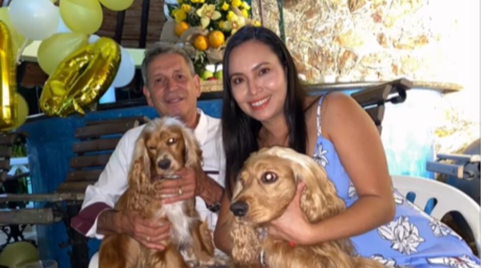 Johana Vargas junto a Darío Gómez.