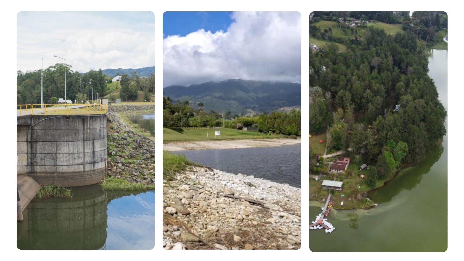 Embalses en Antioquia. EPM reforzó el monitoreo de las fuentes de abastecimiento ante las bajas lluvias y advirtió que, si los caudales continúan disminuyendo, podrían presentarse interrupciones del servicio en algunos sectores del Valle de Aburrá.