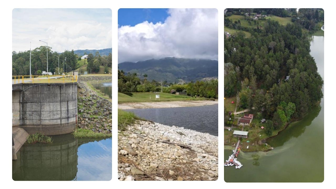 Embalses en Antioquia. EPM reforzó el monitoreo de las fuentes de abastecimiento ante las bajas lluvias y advirtió que, si los caudales continúan disminuyendo, podrían presentarse interrupciones del servicio en algunos sectores del Valle de Aburrá.