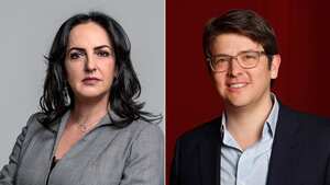 María Fernanda Cabal y Miguel Uribe