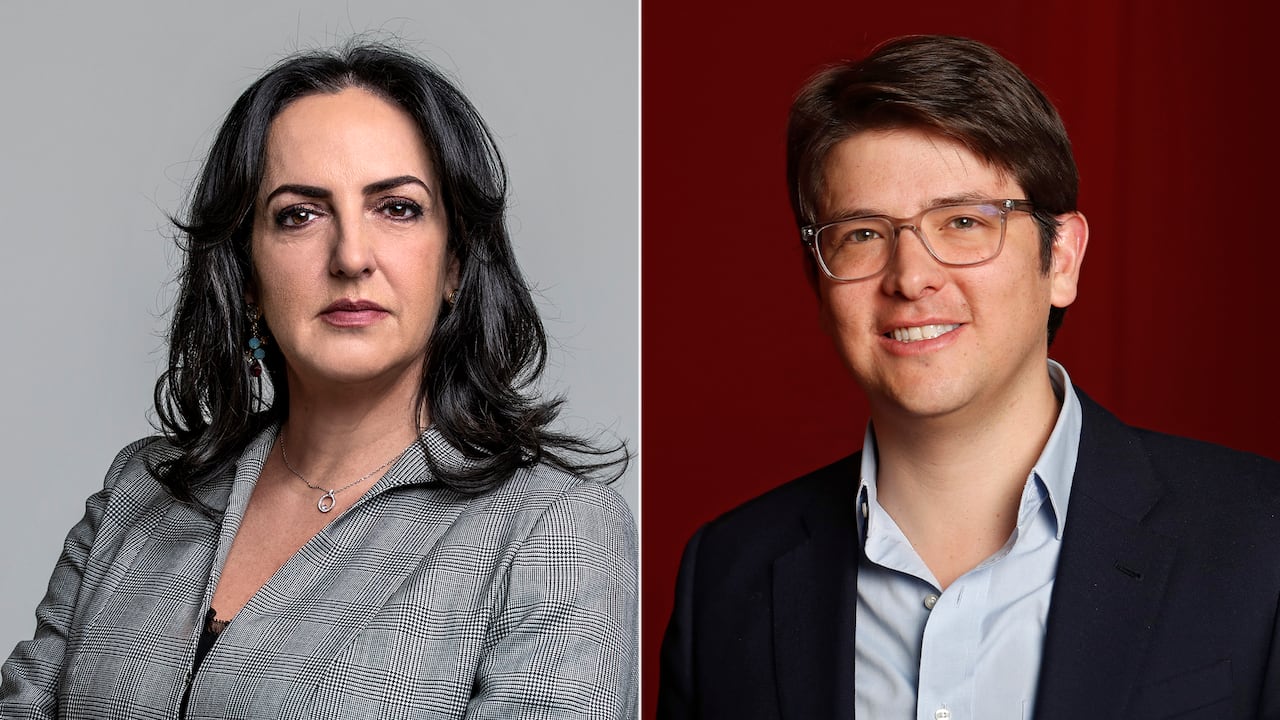María Fernanda Cabal y Miguel Uribe.