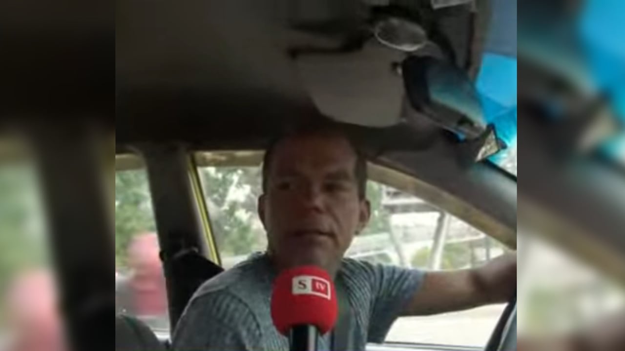 Édgar Pinto, ciudadano taxista residente en Bogotá