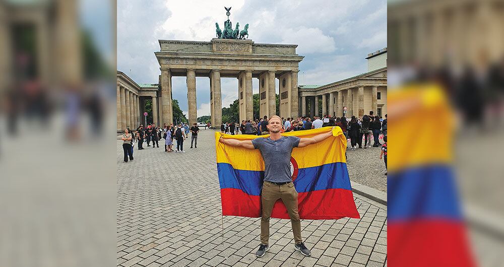 “Ya estoy tan colombianizado que sonrío todos los días, a pesar de las dificultades, y ni me doy cuenta”, asegura el alemán que sueña con casarse y tener hijos en Colombia.