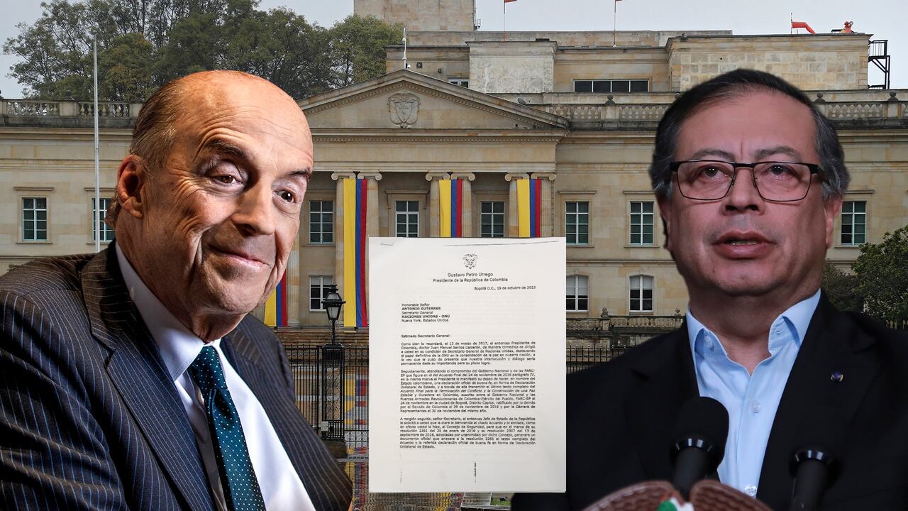 Álvaro Leyva y Gustavo Petro.