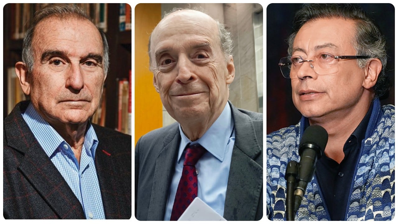Humberto de la Calle, Álvaro Leyva y Gustavo Petro.