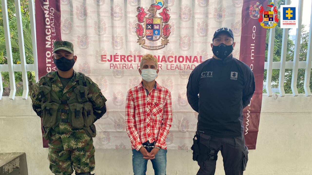 Aldair González Serrano, alias Daniel o Mascotica, supuesto explosivista del grupo.
