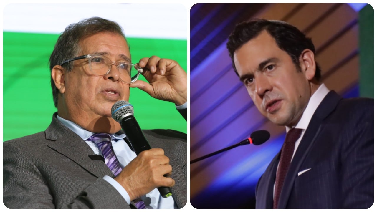 Los ministro de Ambiente, Fabio Arjona, y del Interior, Rodrigo Lara.