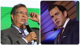 Los ministro de Ambiente, Fabio Arjona, y del Interior, Rodrigo Lara.