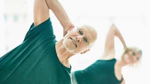 Pareja haciendo ejercicio