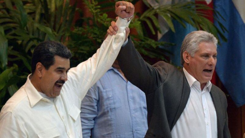 Nicolás Maduro y Miguel Díaz Canel son dos buenos aliados.