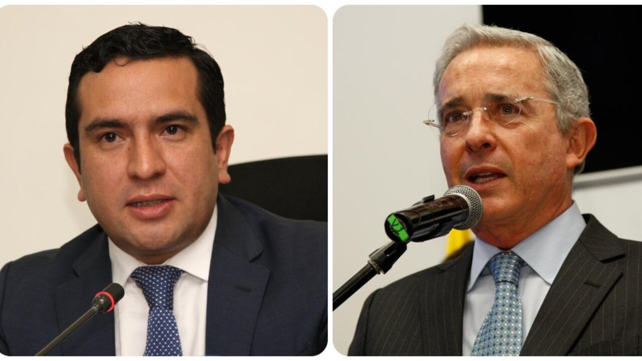 Edward Rodríguez y Álvaro Uribe.