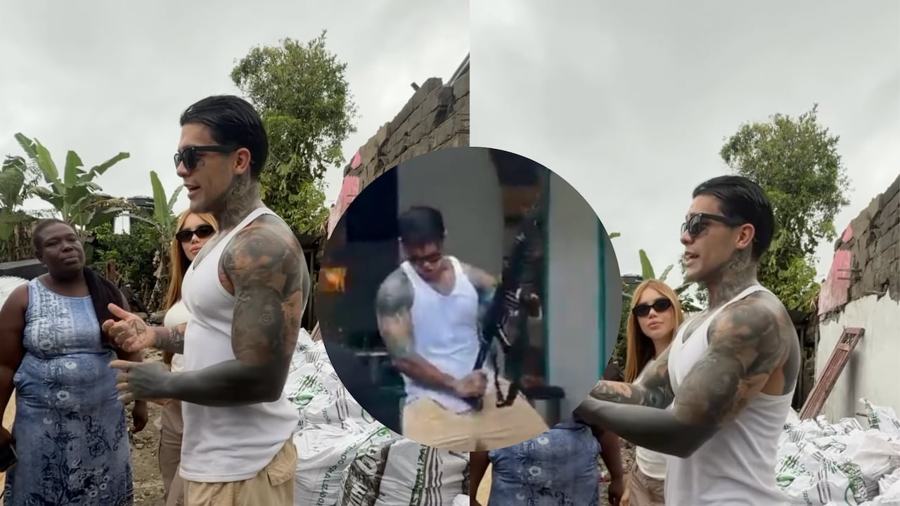 Yeferson Cossio, en el centro de la polémica por video sosteniendo arma de la Policía Nacional.