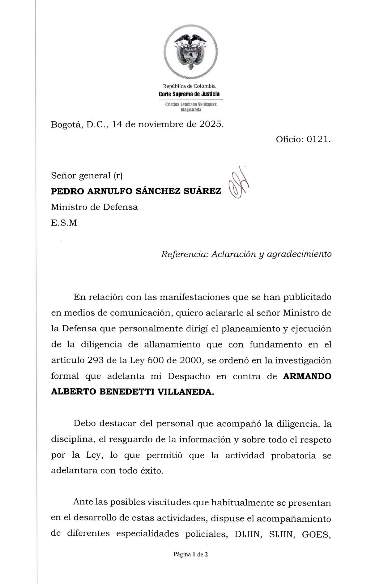 Documento allanamiento