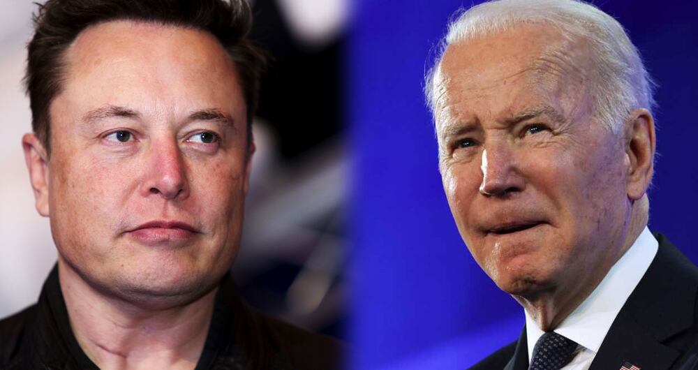 Elon Musk y Joe Biden