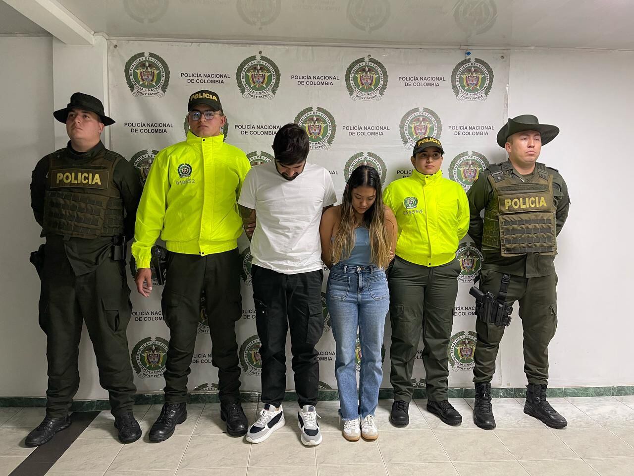 Capturados extraditables por delitos de narcotráfico.