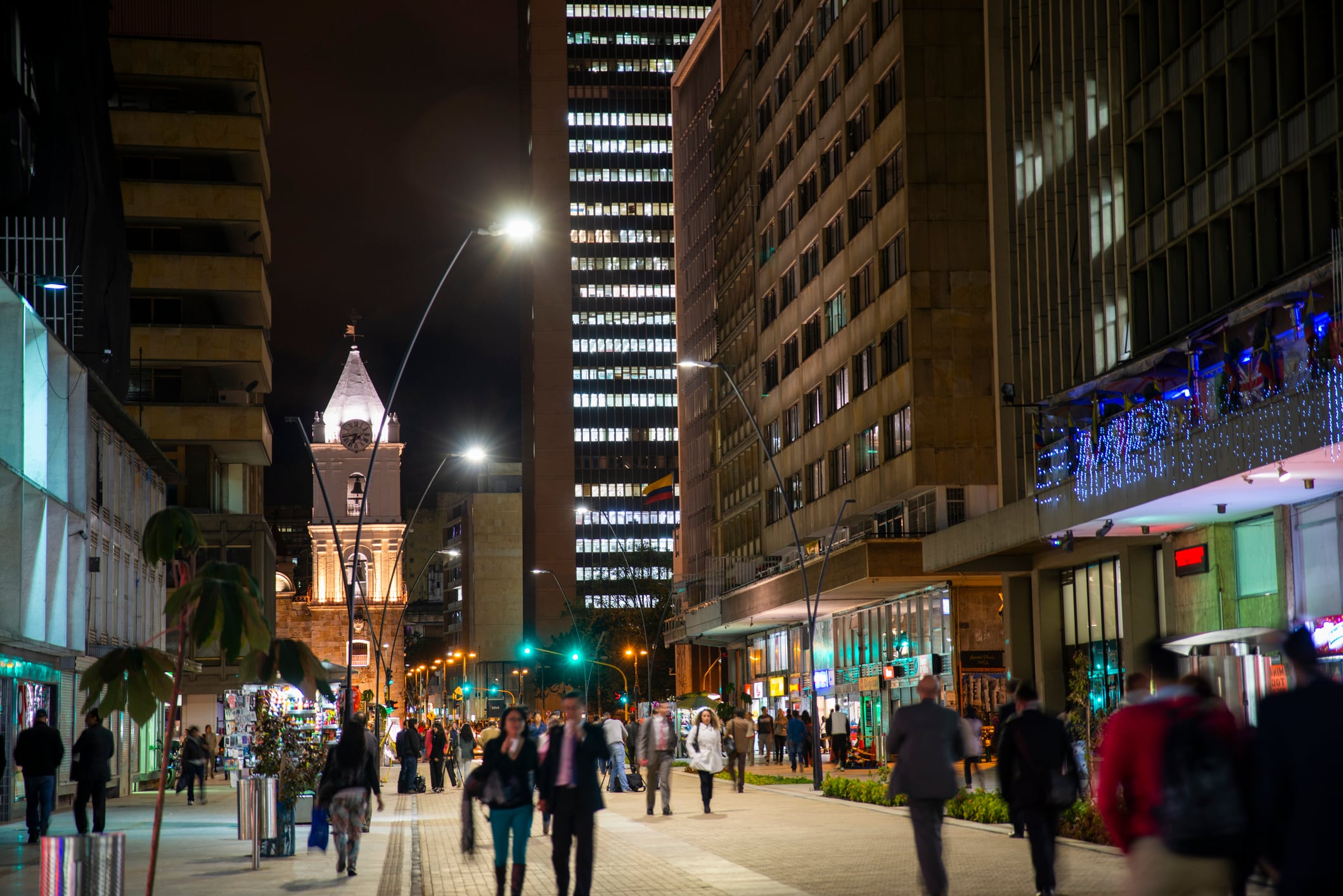 La Avenida Séptima en Bogotá