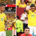 James Rodríguez (izq.) y Juan Fernando Quintero (der.), eliminados del Mundial 2026 con Selección Colombia.