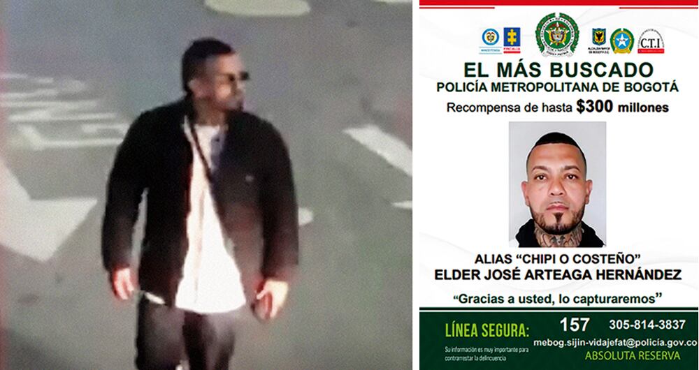 Elder José Arteaga, alias el Costeño, es uno de los hombres más buscados en el país. Las autoridades ofrecen 300 millones de pesos por información sobre su paradero.  