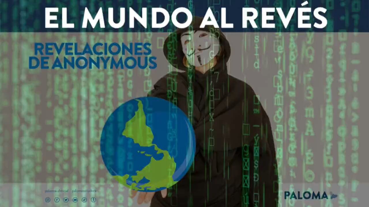 Paloma Valencia disfrazada de Anonymous.