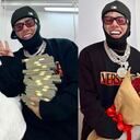 Tekashi sorprende a Yailin en una habitación de hospital con lujosos regalos por su cumpleaños.