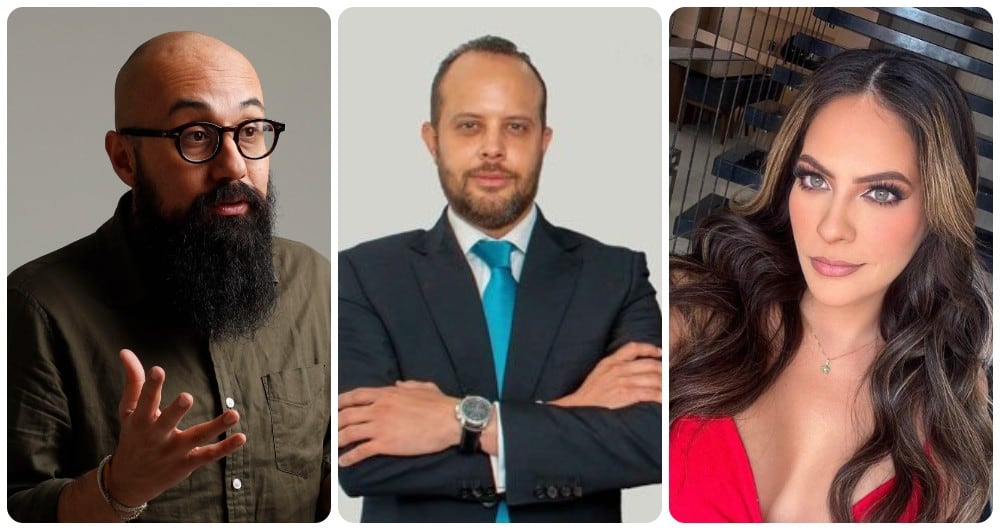 Carlos Carrillo, Iván Alfaro, Laura Ojeda.