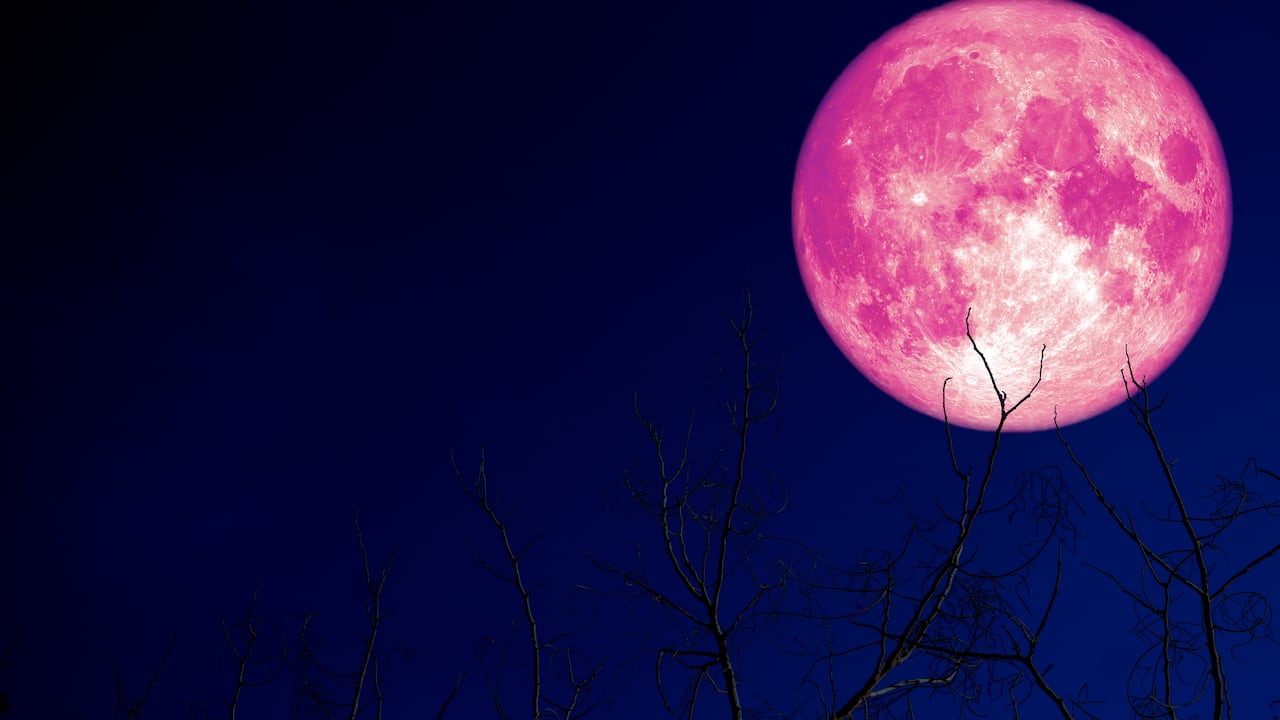 Fenómeno astronómico de la Luna de Fresa