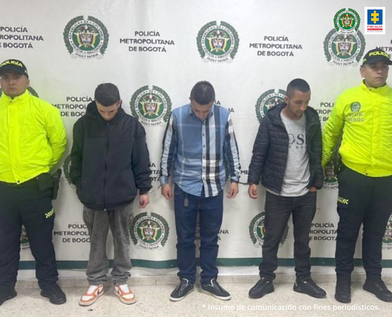 Cayeron cuatro integrantes de Los Maras, red criminal dedicada a cometer hurtos violentos en Bogotá