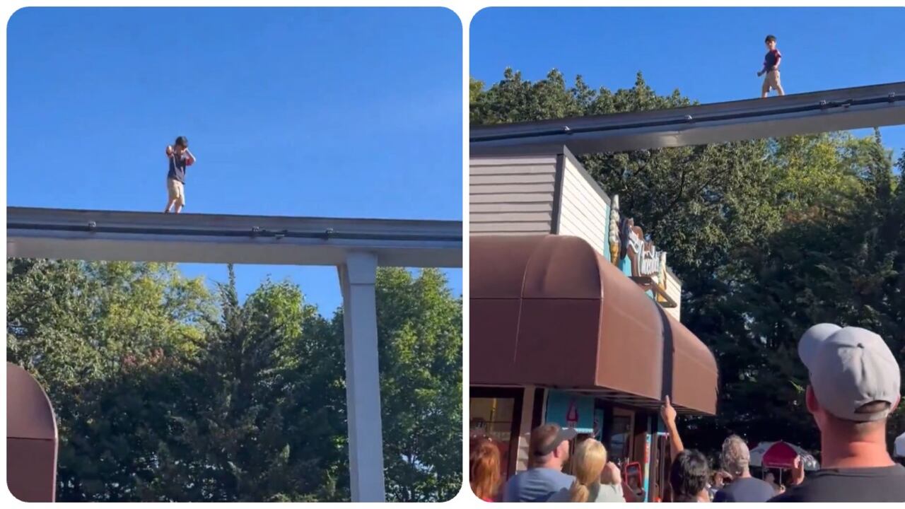 El niño fue rescatado por una persona que subió a las vías.